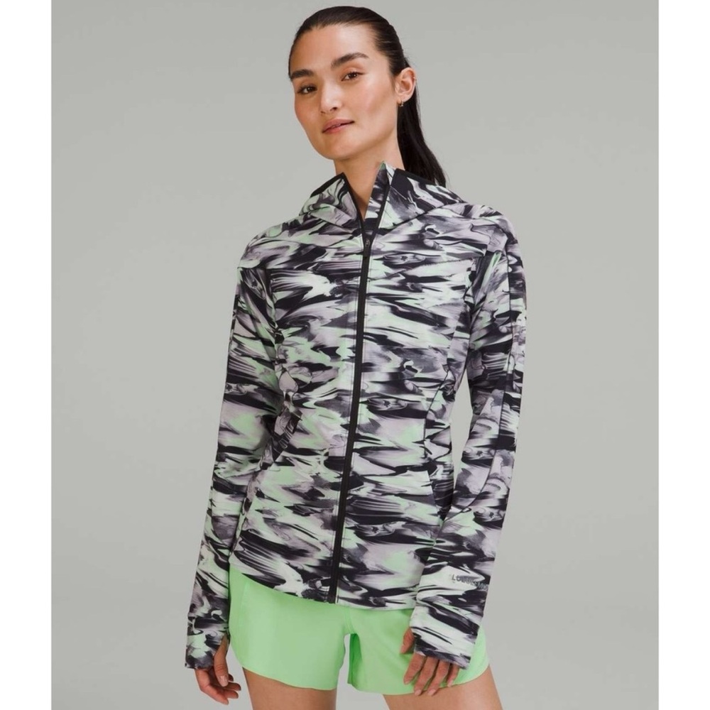 Lululemon Mist Over Windbreaker Jacket‎ Camo Pastel Paint Glide Multi Size 6
